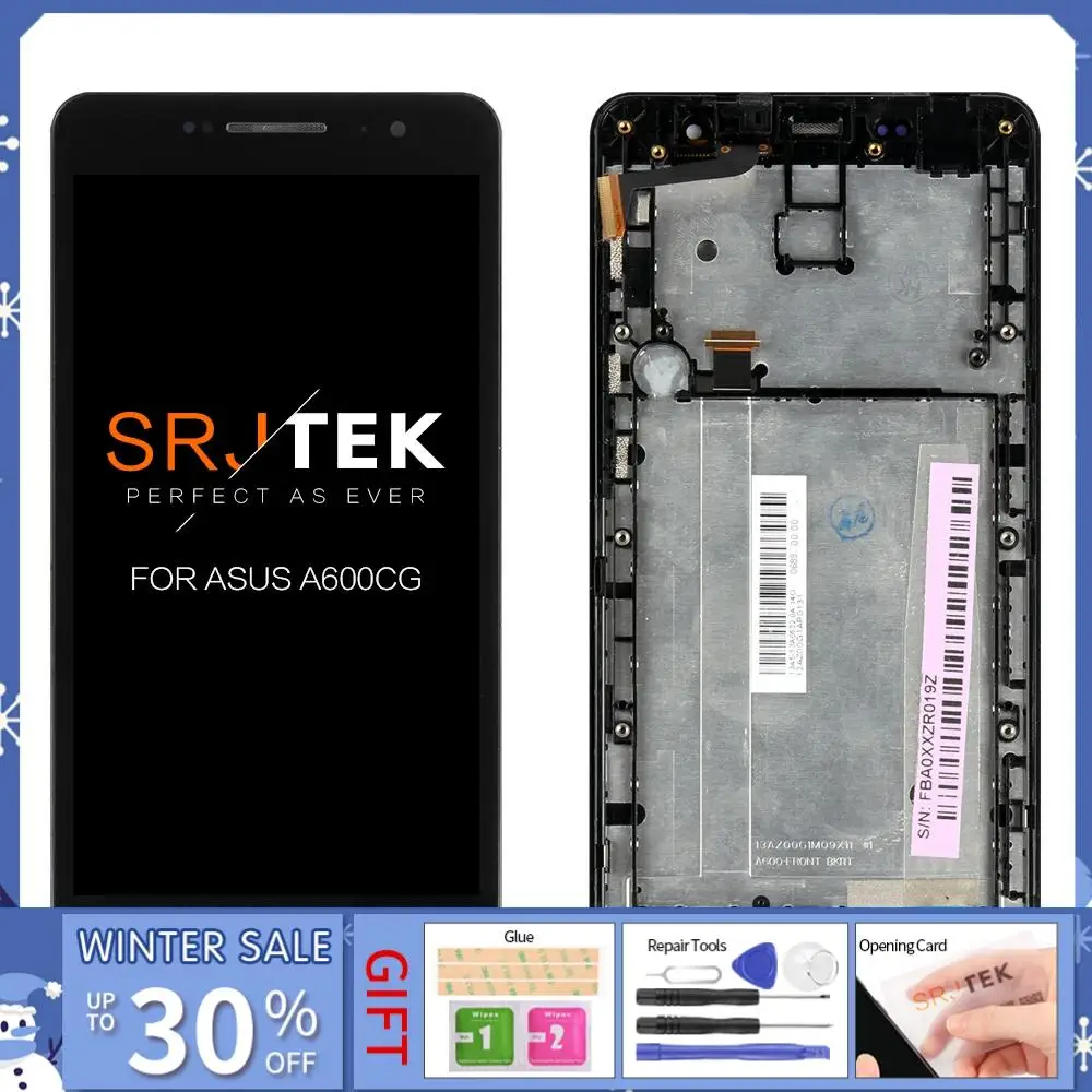 Оригинальный 6 0 '񟡰x720 ips ЖК дисплей для ZenFone A600CG A601CG T00G сенсорный экран