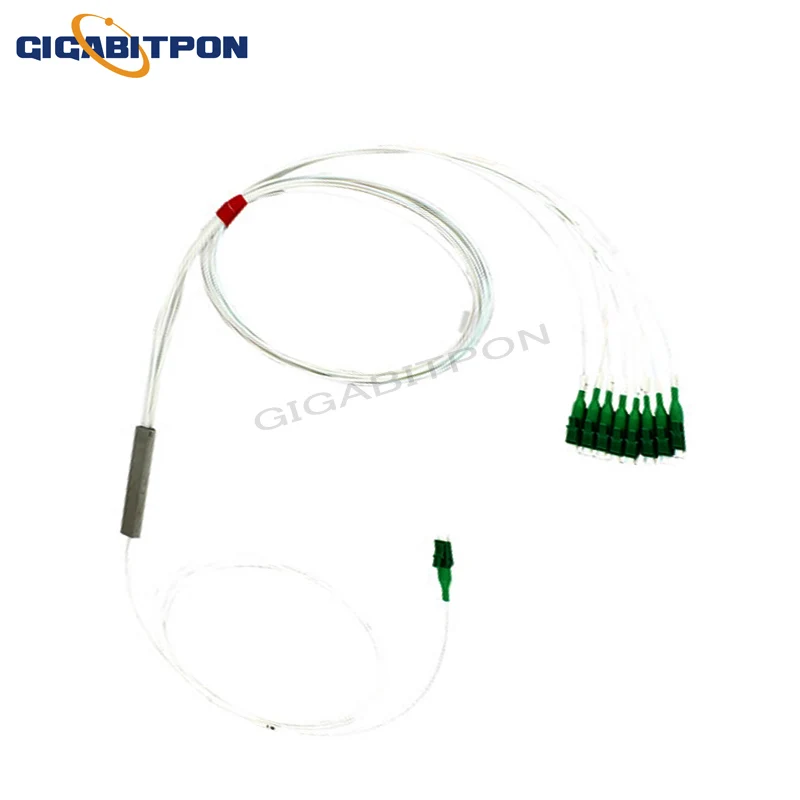 PLC 0.9mm 1M steel tube mini PLC with LC/PC joint splitter 1.5m long steel tube splitter with connection coupler