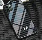 Чехол для телефона из ТПУ и стекла с логотипом R для iphone 13 mini 12 11 13 pro Max XS XR X 6 6s 7 8 plus SE galaxy s8 s9 s10 s20 s21 Plus R, чехлы