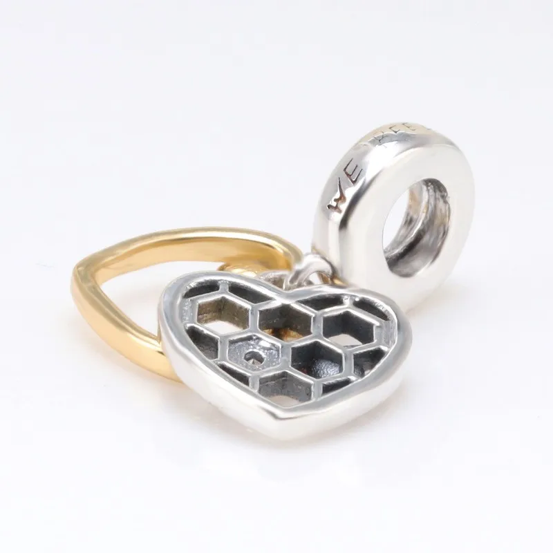 

Original 925 Sterling Silver Charm Creative Fashion Versatile Bee Pendant Fit Pandora Women Bracelet & Necklace Diy Jewelry