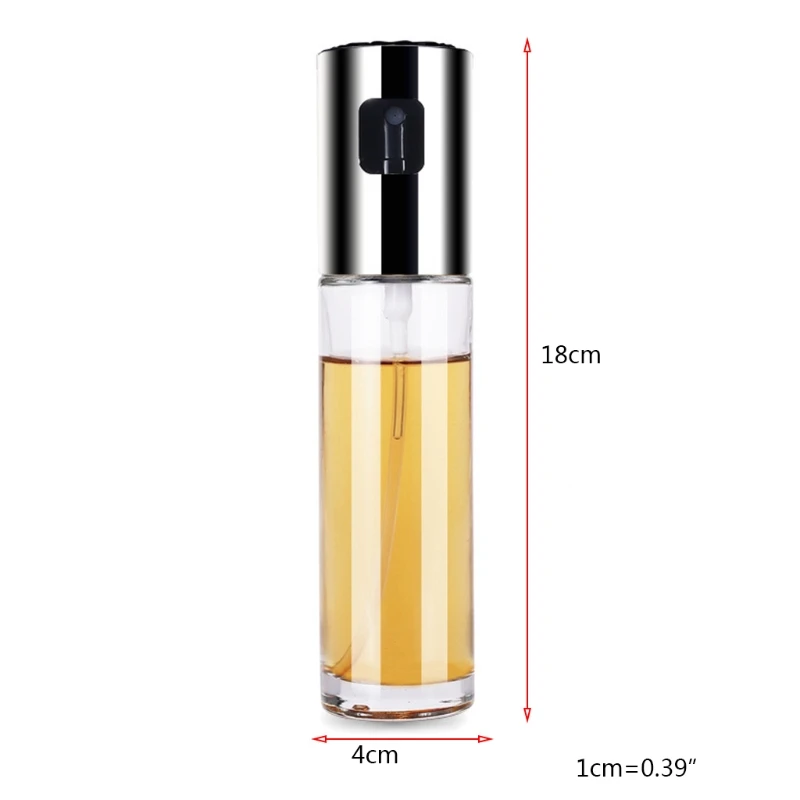 

SFVEFVD 1PC 100ml Oil Spray Glasee Bottle Clear Vinegar Dispensers Replaces Salad Bottles Kitchen BBQ Cooking Tools