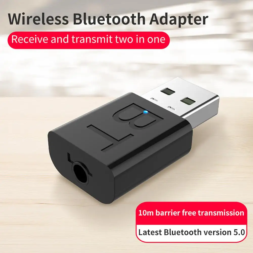 Bluetooth 5,0-тон bluetooth-приемник 2-в-1 Бесплатный полный привод Plug And Play Bluetooth адаптер для портативных ПК клавиатура и мышь для компьютера