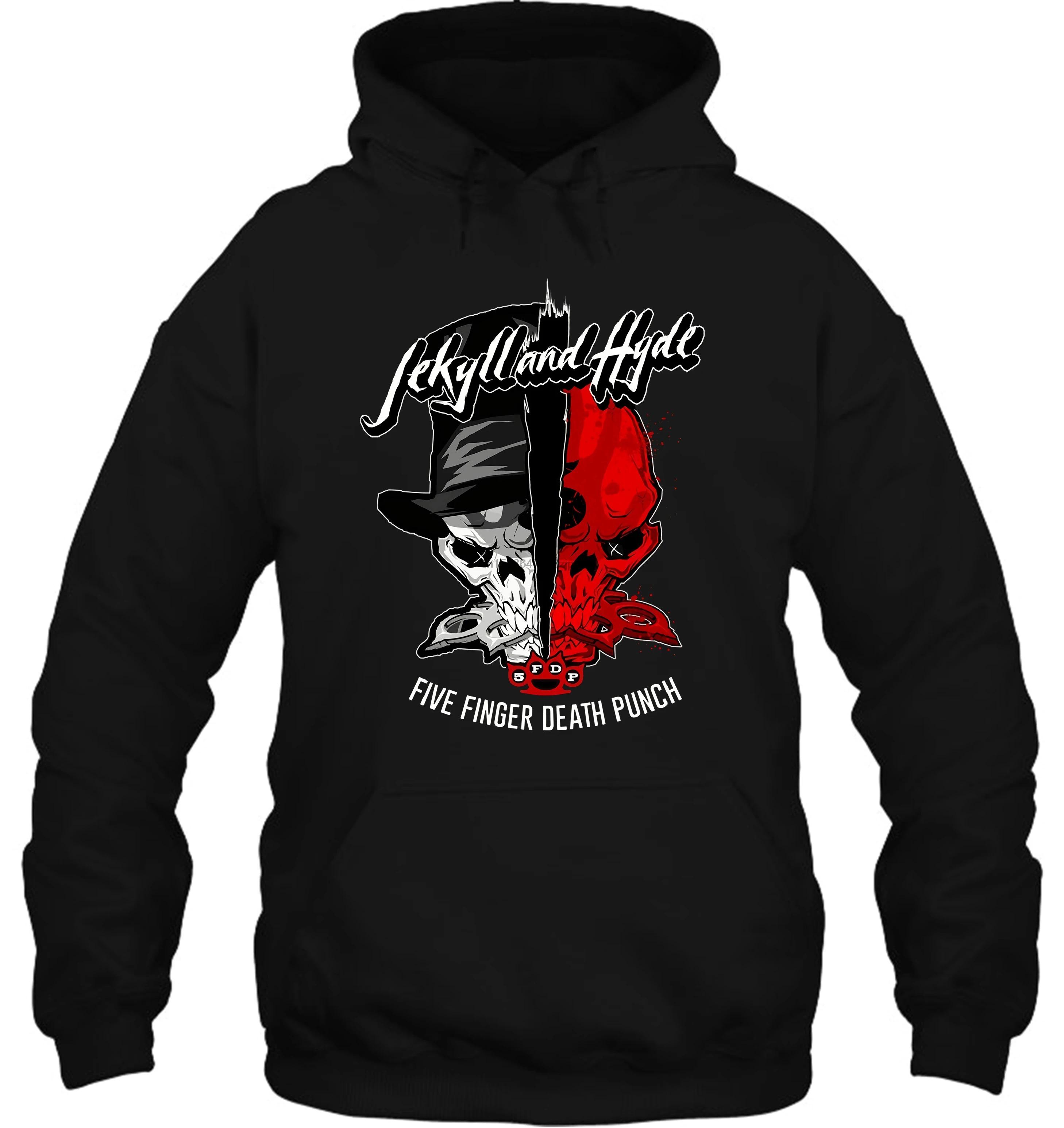 Мужская толстовка с капюшоном Five Finger Death Punch 'Jekyll &amp Hyde' Новинка и официальный!