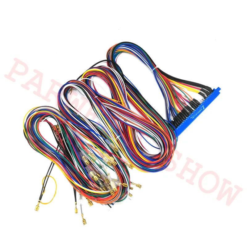 

1pc Jamma Harness with 5 6 action button wires Jamma 28 pin wires for Arcade PCB board 60 in 1 arcade game machine cabinet