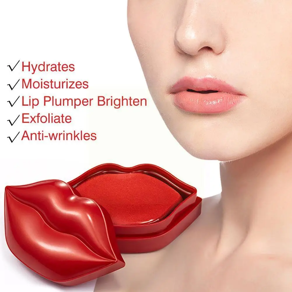 

20 Stickers Lip Plumper 24k Gold Lip Pads Anti Beauty Ageing Patch Skin Moisture Lip Lips S Cosmetics Gel Care Y9i9