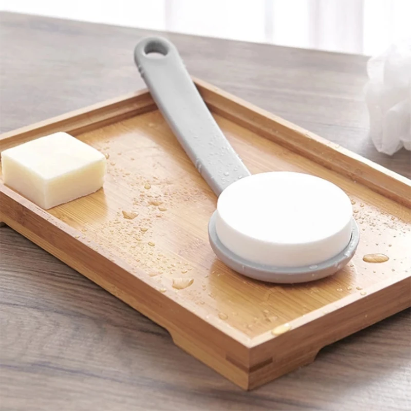 Моющее средство для душа ванной щетка тела безболезненная губка с длинной ручкой