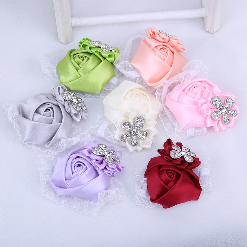 Новинка 2021 эластичный браслет в виде цветка на запястье для невесты и подружки