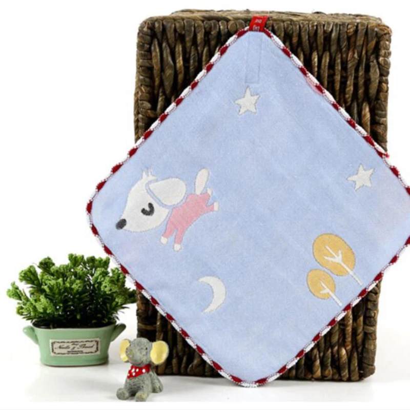 

New Cotton Gauze Square Towel Newborn Bibs Six Layers Cotton Gauze Baby Water Absorption Breastfeeding Towel Child Supplies