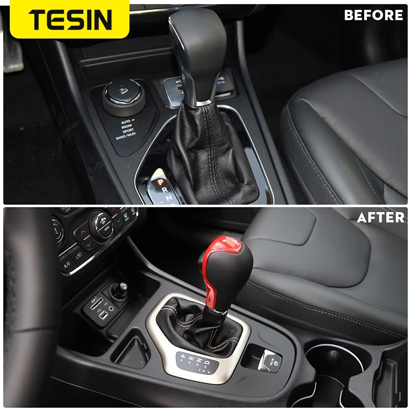 TESIN ABS Автомобильная Высококачественная ручка переключения передач декоративная
