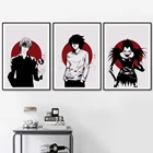 Плакаты и принты аниме Death Note, настенная Картина на холсте в скандинавском стиле, настенные картины для гостиной, художественные принты, Декор