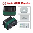10 шт.лот Vgate ICar2 ELM327 OBD2 Bluetooth адаптер Авто OBD сканер автомобильный считыватель кодов диагностический инструмент универсальный OBD2 сканер
