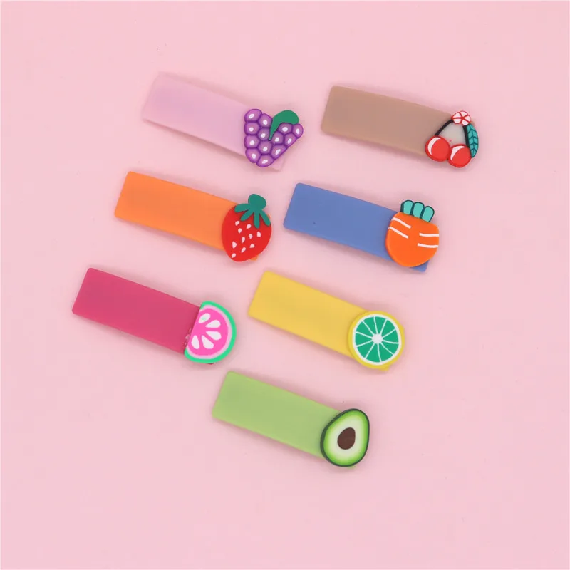 2019 Новый фрукты заколка для волос комплект из 2 предметов маленьких девочек