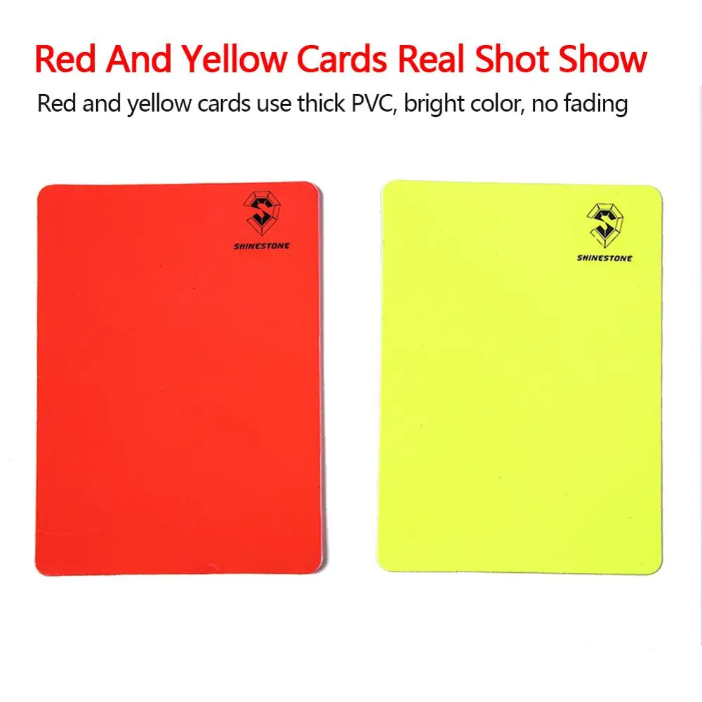 Кожаный чехол с красными и желтыми картами для блокнота флагов футбольных
