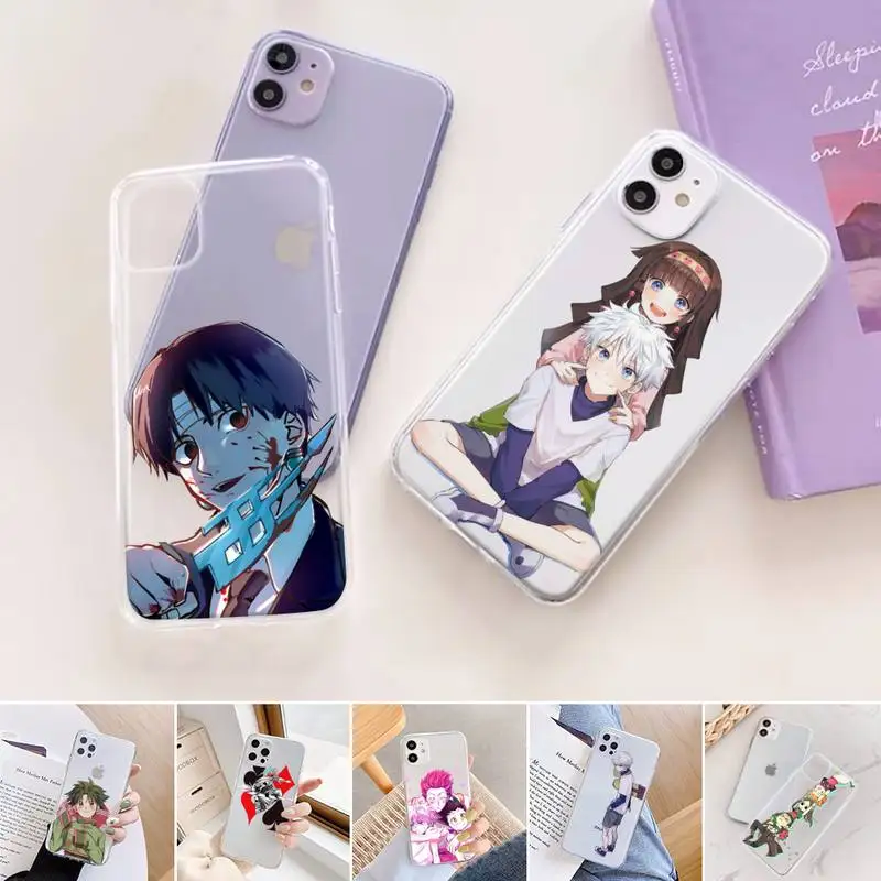 

Hunter HXH Anime Hunter X Phone Case Transparent for iPhone 11 12 6 7 8 Pro X XS Max XR Plus Silicone Soft TPU Clear mobile bags