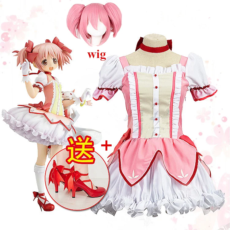 Puella Magi Madoka Magica Волшебная девочка Канамэ мадоки Обувь в Косплэй Костюм Короткие