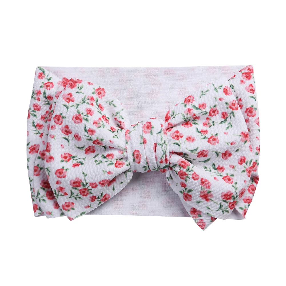 Big Bow Turban Baby Girl Headbands Newborn Headwrap Elastic Toddles Hairband Kids Headband For Hair Accessories | Детская одежда и
