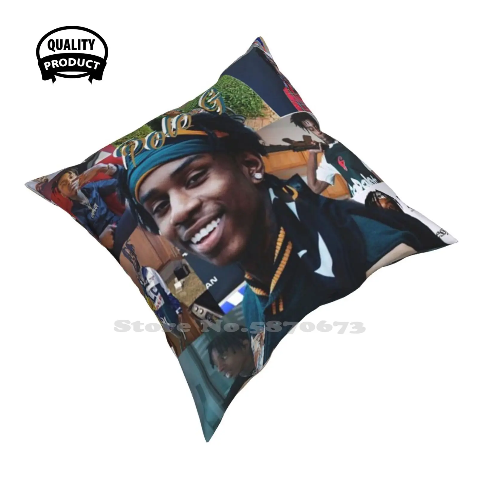 Модная стильная наволочка Polo G для спальни и офиса музыкальный хип-хоп рэпер рэп