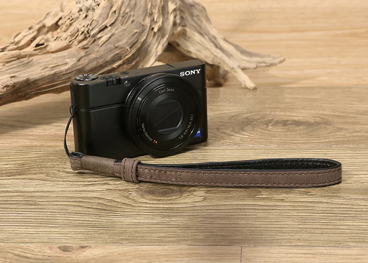 Оригинальный ремешок из натуральной кожи для камеры DSLR ручной Sony RX100/M2/M3/M4/M5/M6/M7 Ricoh