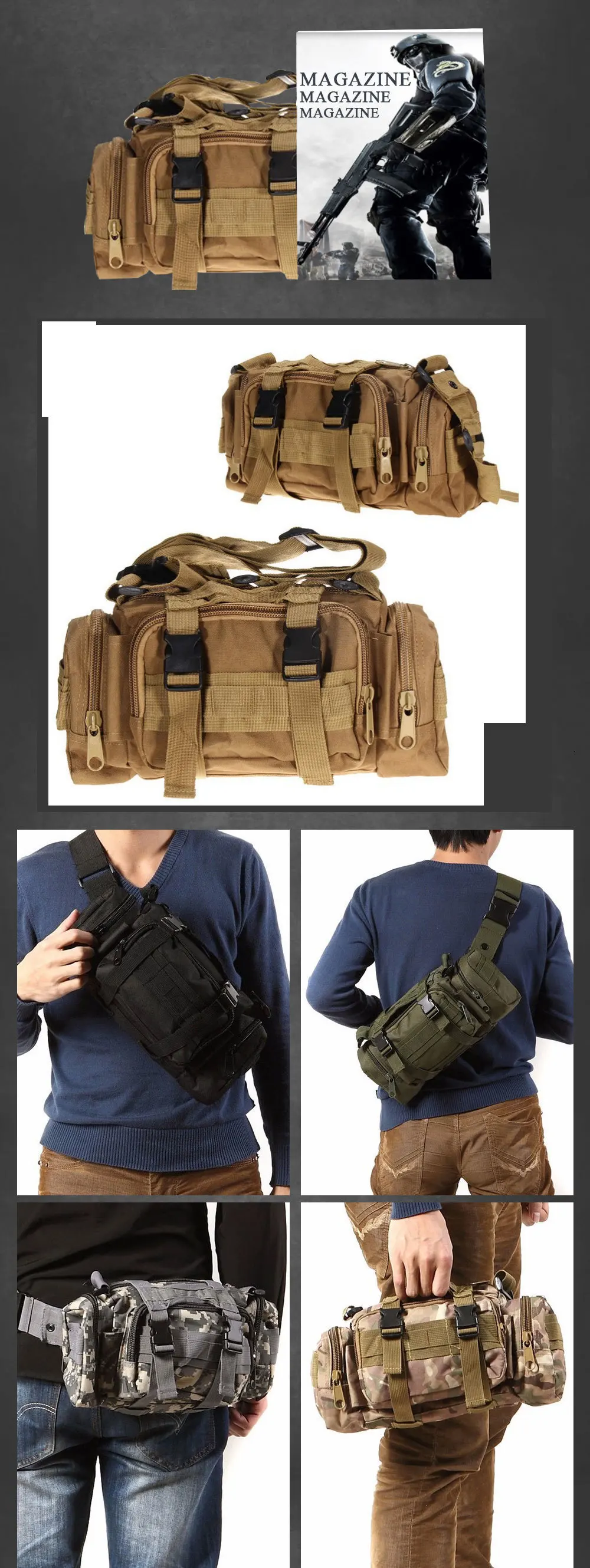 SINAIRSOFT высококачественный военный тактический рюкзак для наружного использования поясная сумка Mochilas Molle походная сумка 3P нагрудная сумка