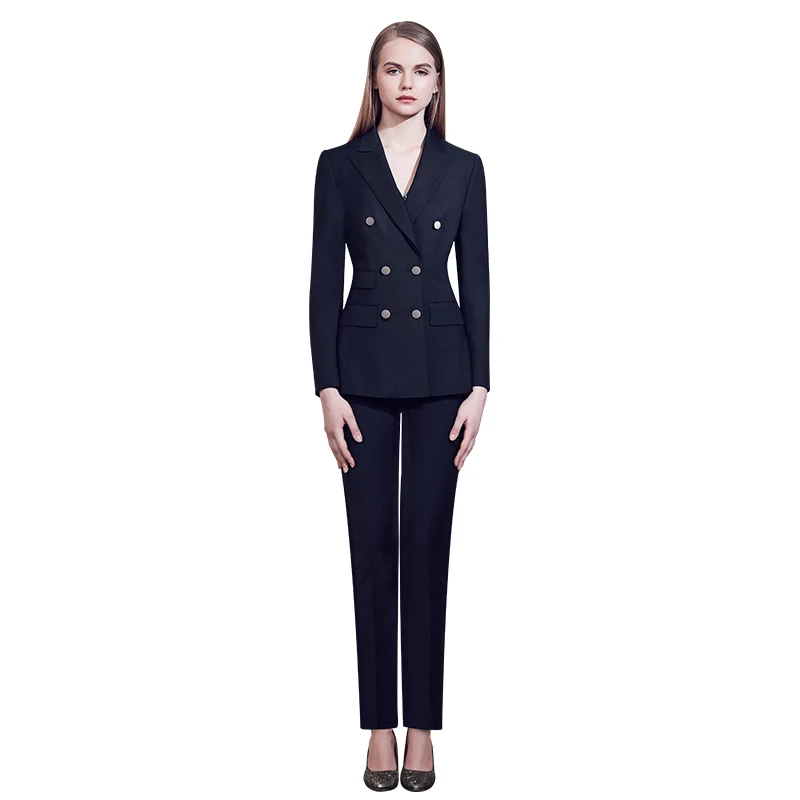 

Professional Suit Female Summer High-End Business Suit Fashion Temperament Long-Sleeved Interview Formal Overalls