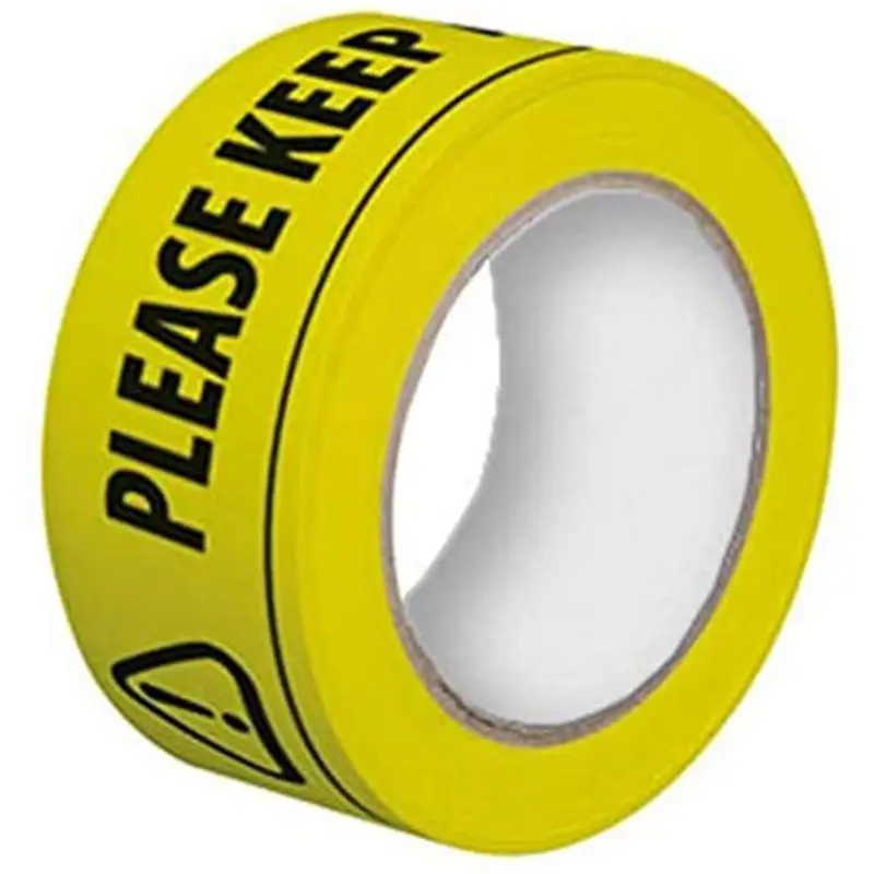 

Please Keep A Safety Distance of 2 Meters Floor Tape 33m x 48mm Distancing Safe Sticker for supermarket Hospital H9EB