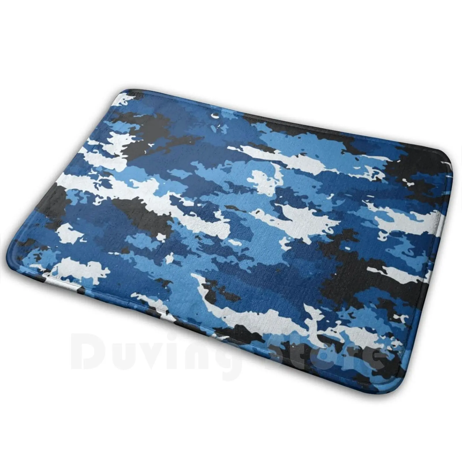 Цифровой синий Камуфляжный мягкий нескользящий коврик 1598 ковер подушка военный