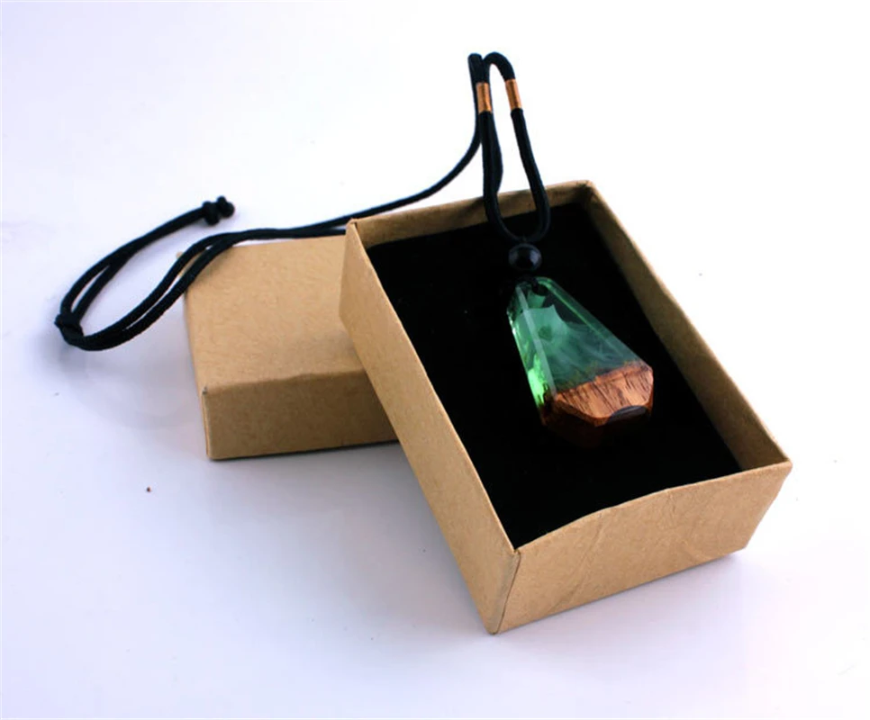 Высококачественное ожерелье с кулоном модная цепочка на свитер сине-зеленая