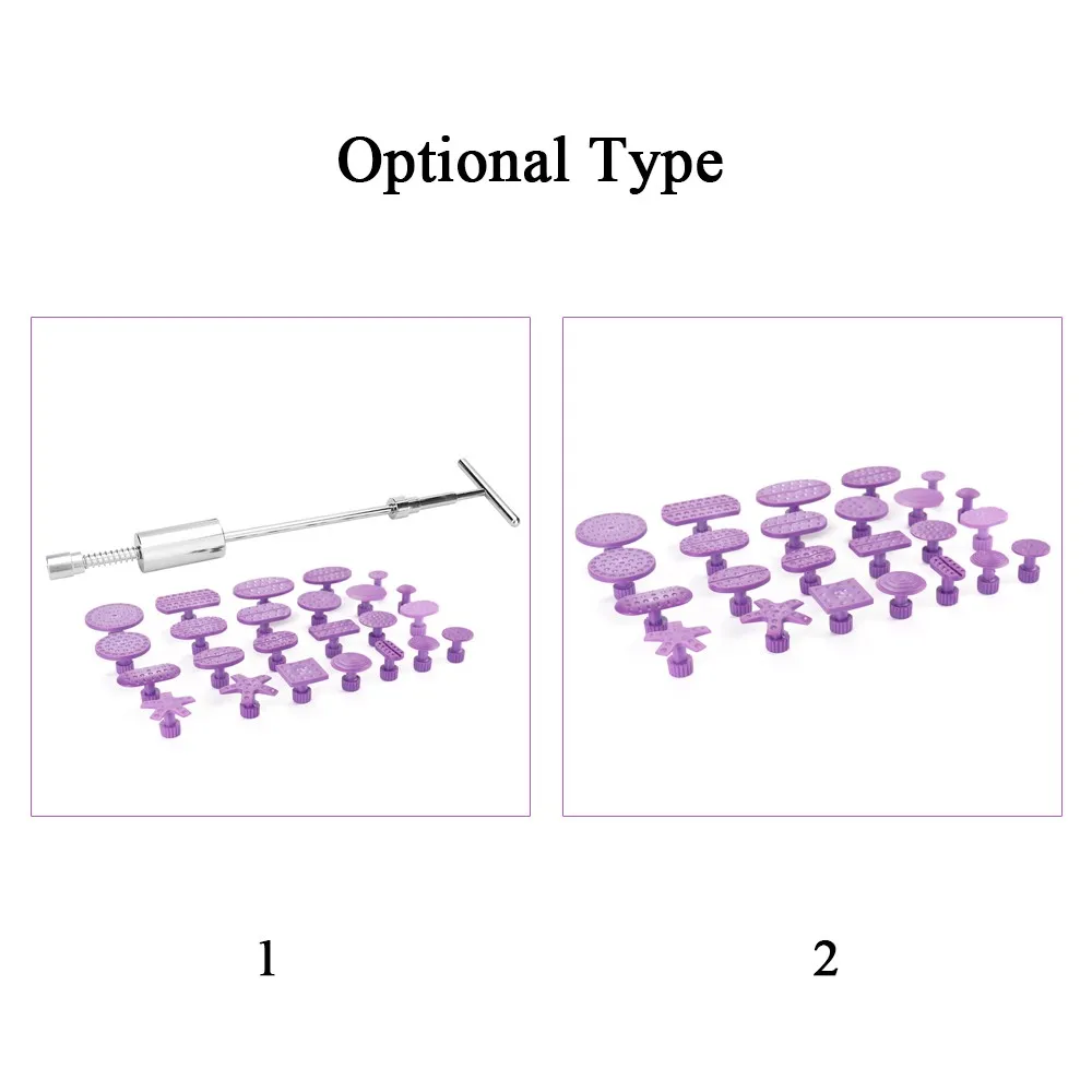 

24pcs Purple Mixed Pulling Drawing Gasket Tool of Car Paintless Dent Repairing Tools of Auto