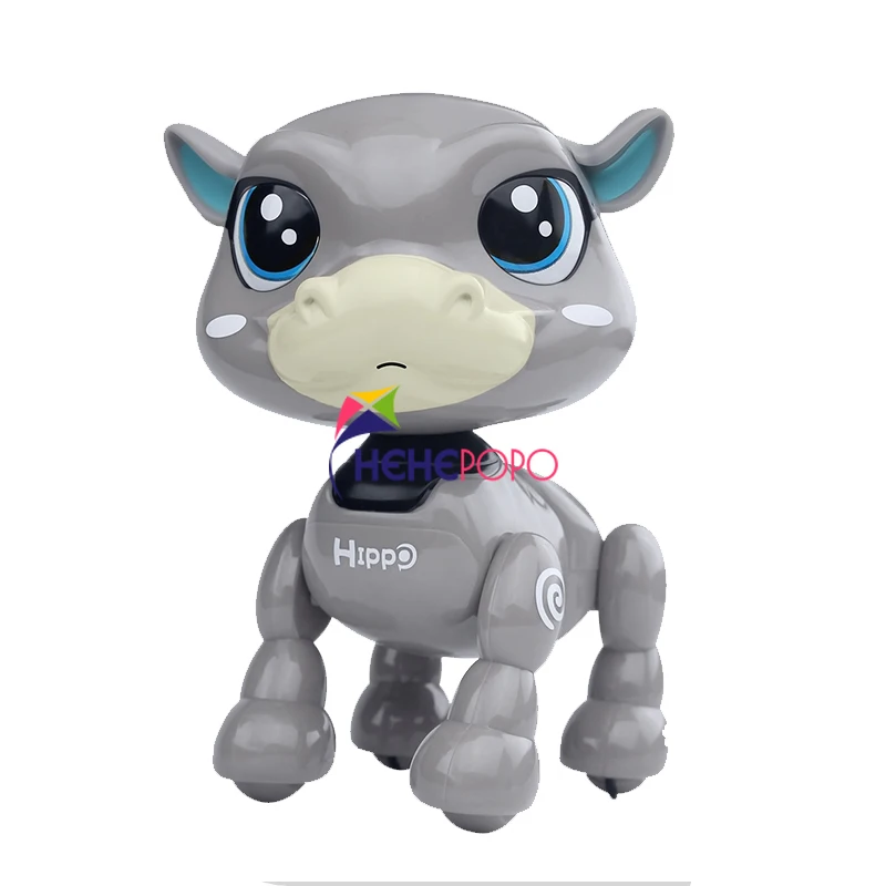 

Interactive Hippo Touch and Move Electronic Pets Hand Control Stand Walk Electric Pets Cute Little Live Pets