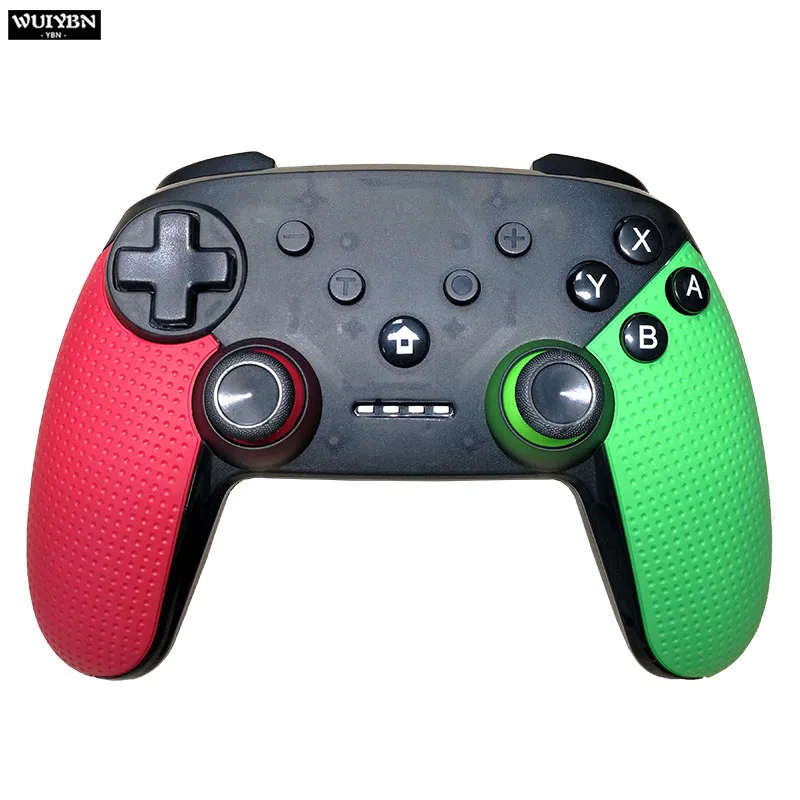 WUIYBN беспроводной геймпад переключатель Pro контроллер bluetooth-джойстик с NFC для nintendo переключатель игровой машины и ПК паровой - Цвет: red and Green