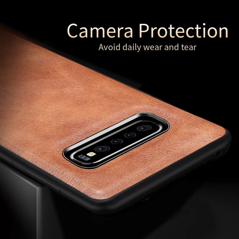 Для samsung Galaxy S10 Plus/S10e чехол X-Level Ретро кожа мягкий силиконовый край задняя крышка для Galaxy S9 plus note 10+ чехол Capa