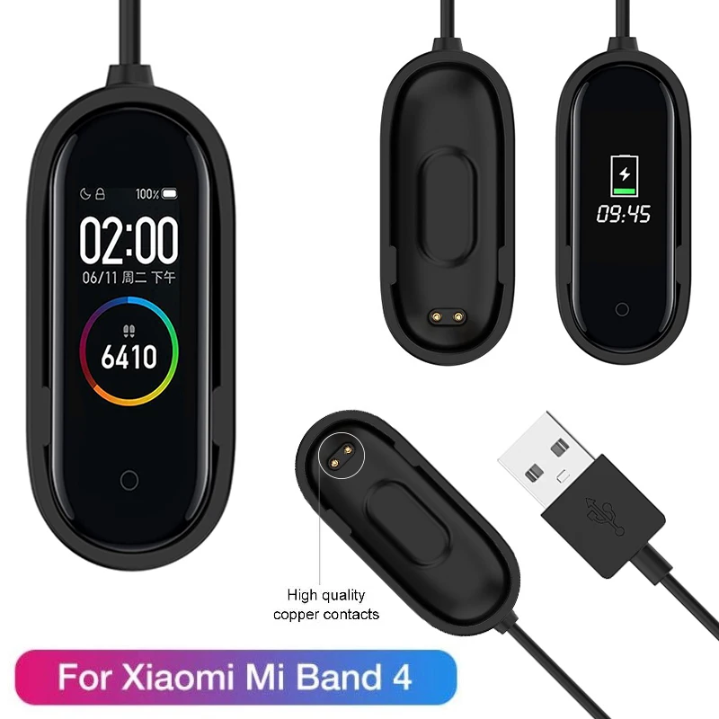 USB кабель для зарядки Xiaomi Mi Band 4 сменный шнур адаптер зарядного устройства band