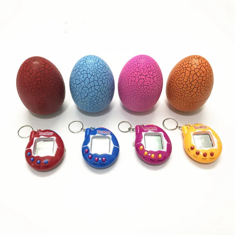 

Tumbler Dinosaur Egg Multi-colors Virtual Cyber Digital Pet Game Toy Tamagotchis Digital Electronic E-Pet Christmas Gift