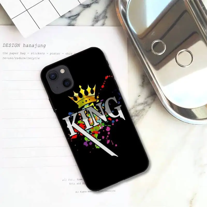Чехол King Queen для телефона iPhone 11 12 Mini 13 Pro XS Max X 8 7 6s Plus 5 SE XR | Мобильные телефоны и