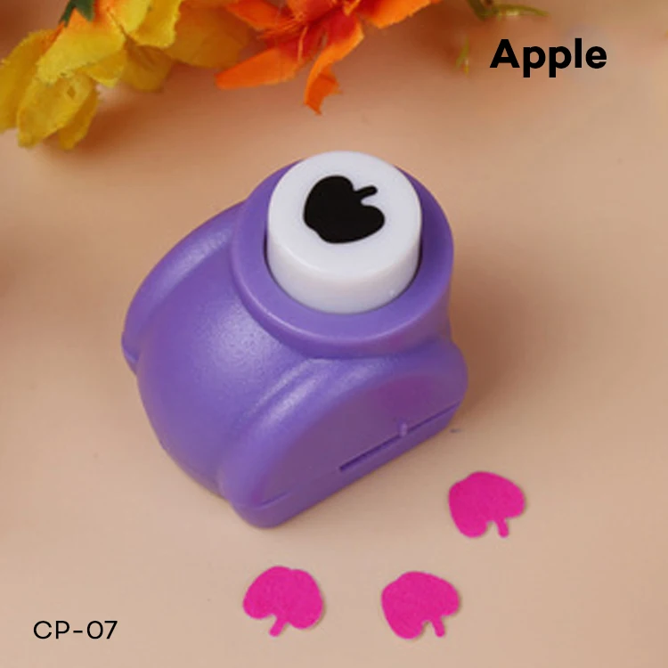 Apple 1 шт. Мини поделки для скрапбукинга ручной работы дырокол для открыток для поделок подарочная карта бумажный Дырокол CL-1203 - Цвет: Apple