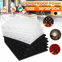 12pcs 30x30x2cm studio acoustic soundproof foam pyramid sound absorption treatment panel tile protective sponge