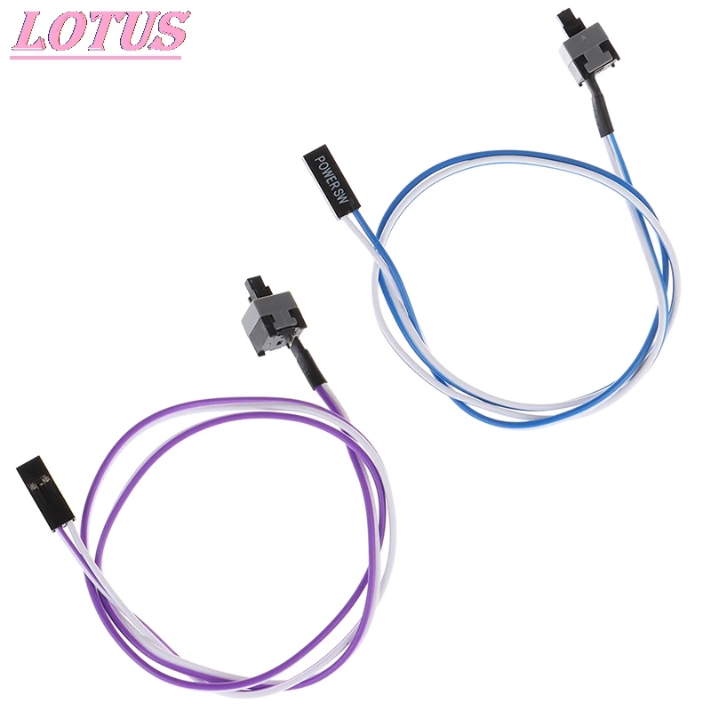

5PCS PC Computer Desktop ATX Power Switch Connector Cable Cord Power Switch Cable Button Computer Motherboard Power Cable HOT