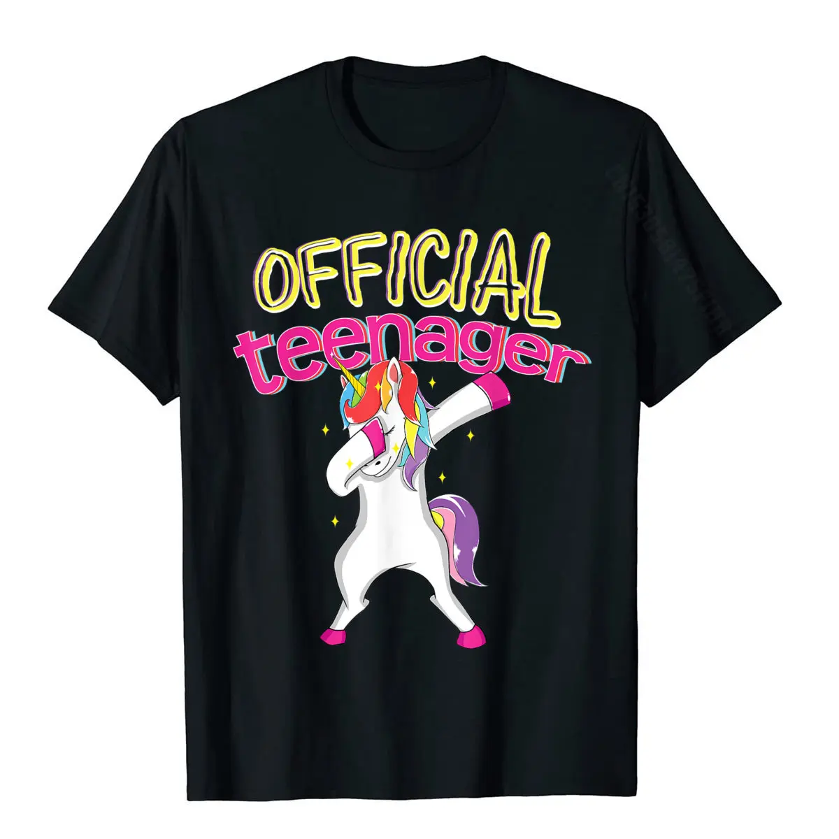 

Funny 13th Birthday Official Teenager Dabbing Unicorn Gift T-Shirt Birthday Cotton Boy T Shirt 3D Printed Classic Tshirts