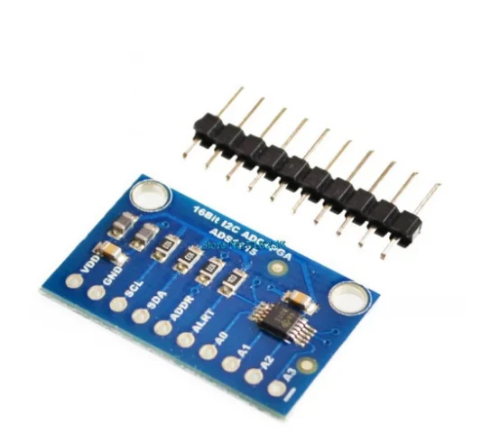 I2C ADS1115 16 бит ADC 4 канальный модуль с программируемым усилителем 2 0 В до 5 RPi|module