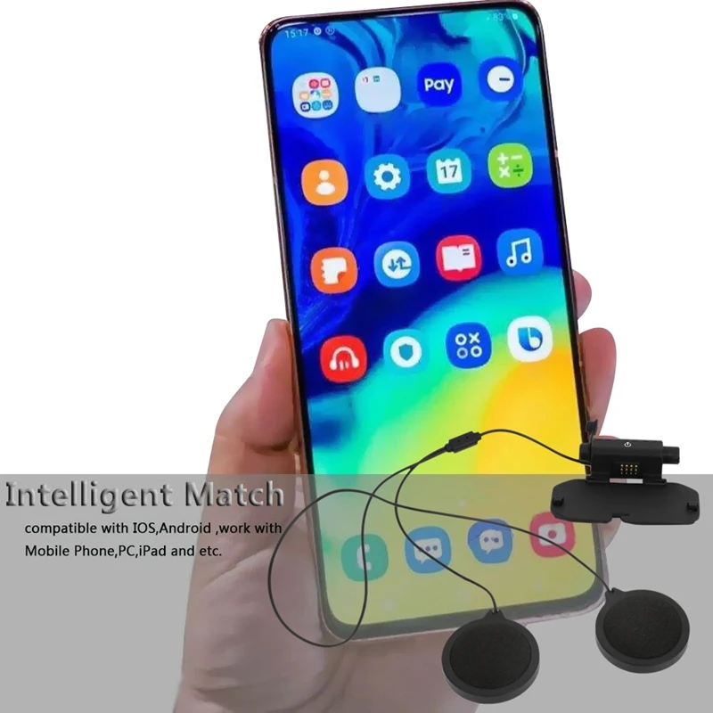 

E8 Motorcycle Helmet Headset, Automatic Answering Also Supports Hands-Free Function, Built-in Battery, Long Standby