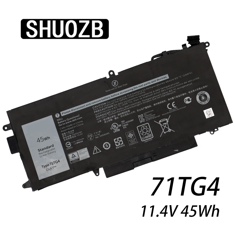 SHUOZB Новый 71TG4 Аккумулятор для ноутбука 11 4 в 45 Вт ч планшета Dell Latitude 7280 Бесплатная