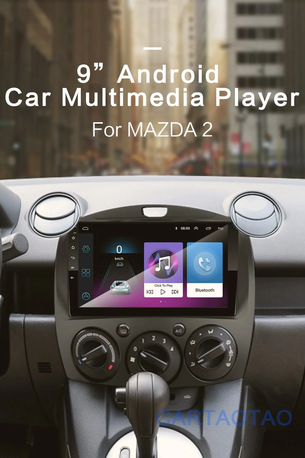 2G+ 32G " Android 8,1 GO автомобильный Радио dvd-плеер для MAZDA 2/Jinxiang/DE/третьего поколения 2007- 2Din радио gps навигация WiFi