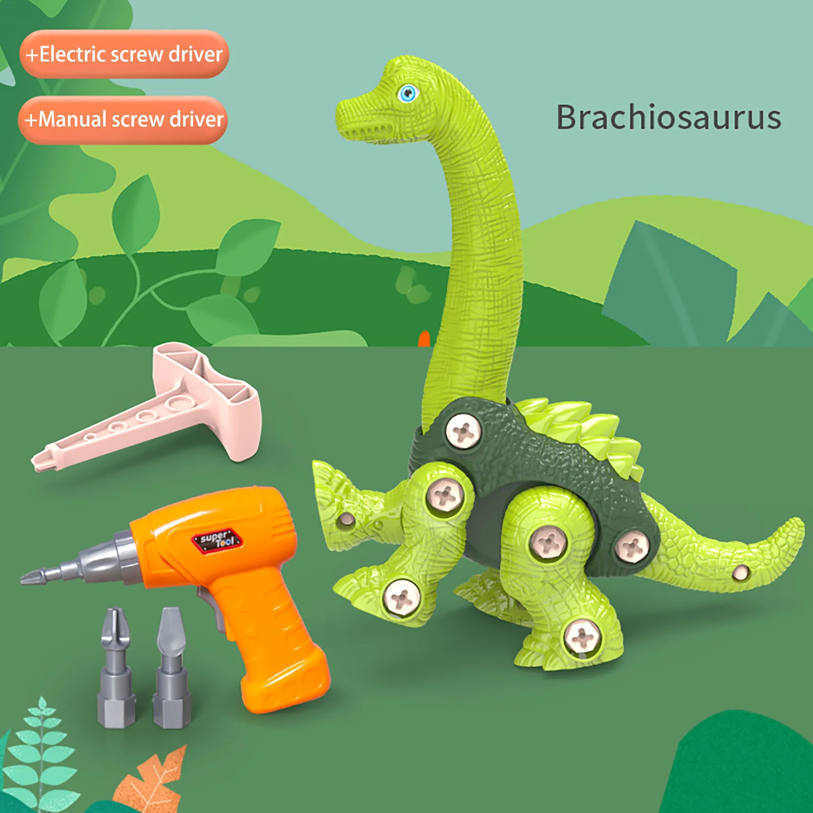 Разборная игрушка Динозавр для детей модель строительства строительная экшн