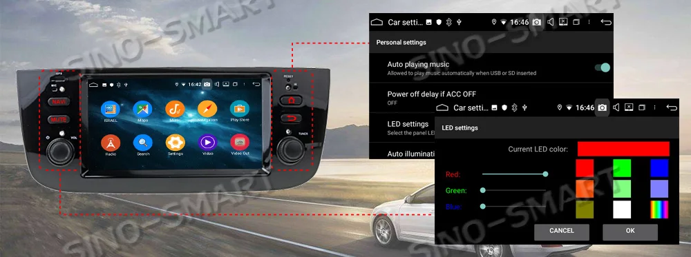 SINOSMART Android 9,0 4G ram 8 core cpu автомобильный Радио gps навигатор плеер для Toyota Fortuner Corolla Prius