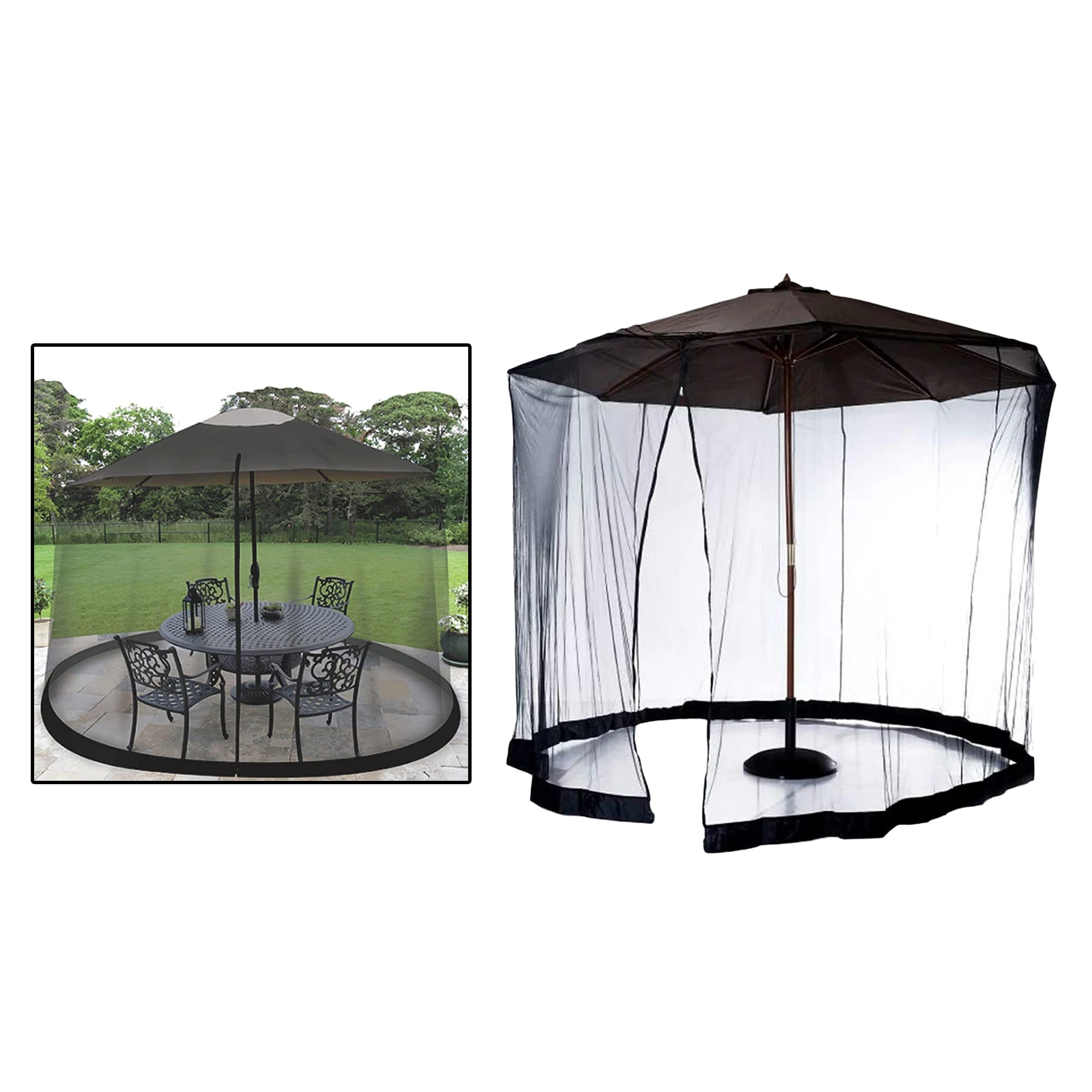 

Umbrella Mosquito Net Mesh Screen Universal Canopy Umbrella Netting for Outdoor Umbrellas and Patio Tables