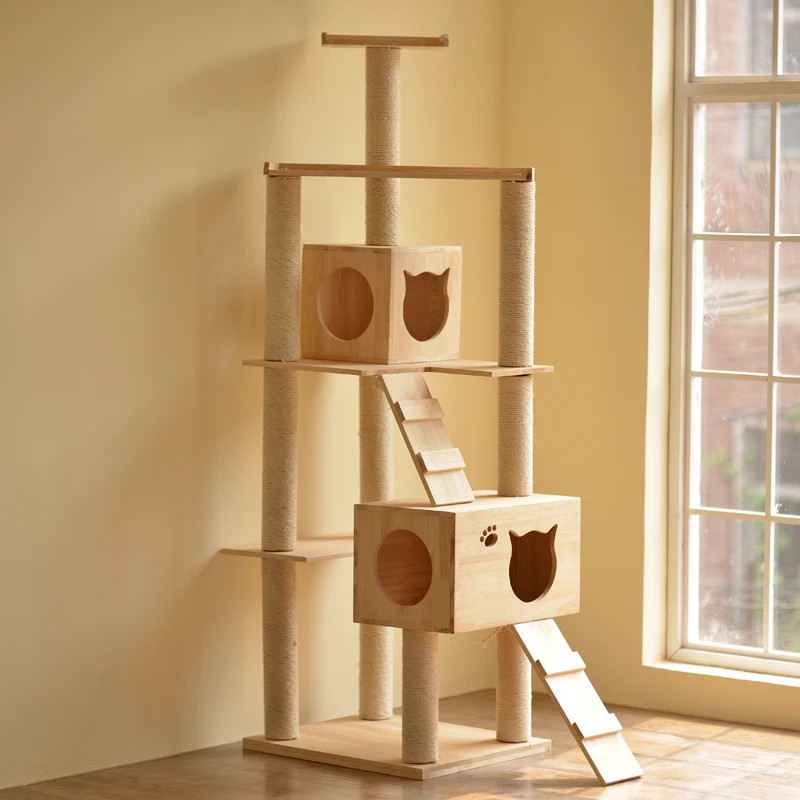 Рама для скалолазания кошки из цельного дерева гнездо игрушки товары