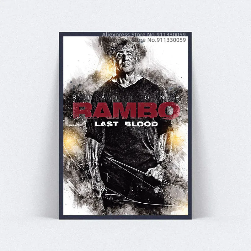 Фильмы Rambo постер классический фильм ретро Фотообои | Дом и сад
