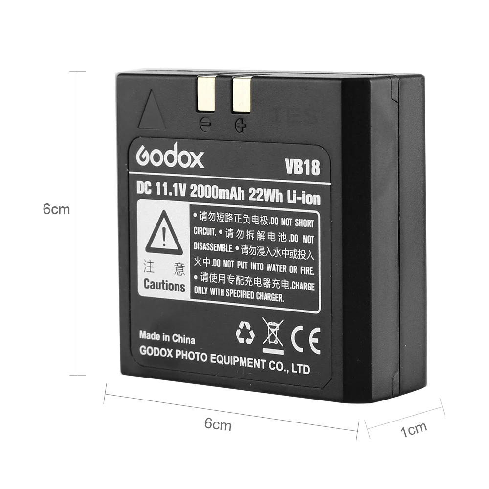 Литий ионный аккумулятор Godox V850 V860 Speedlite VB18 DC 11 1 в 2000 мАч 22 Втч литий