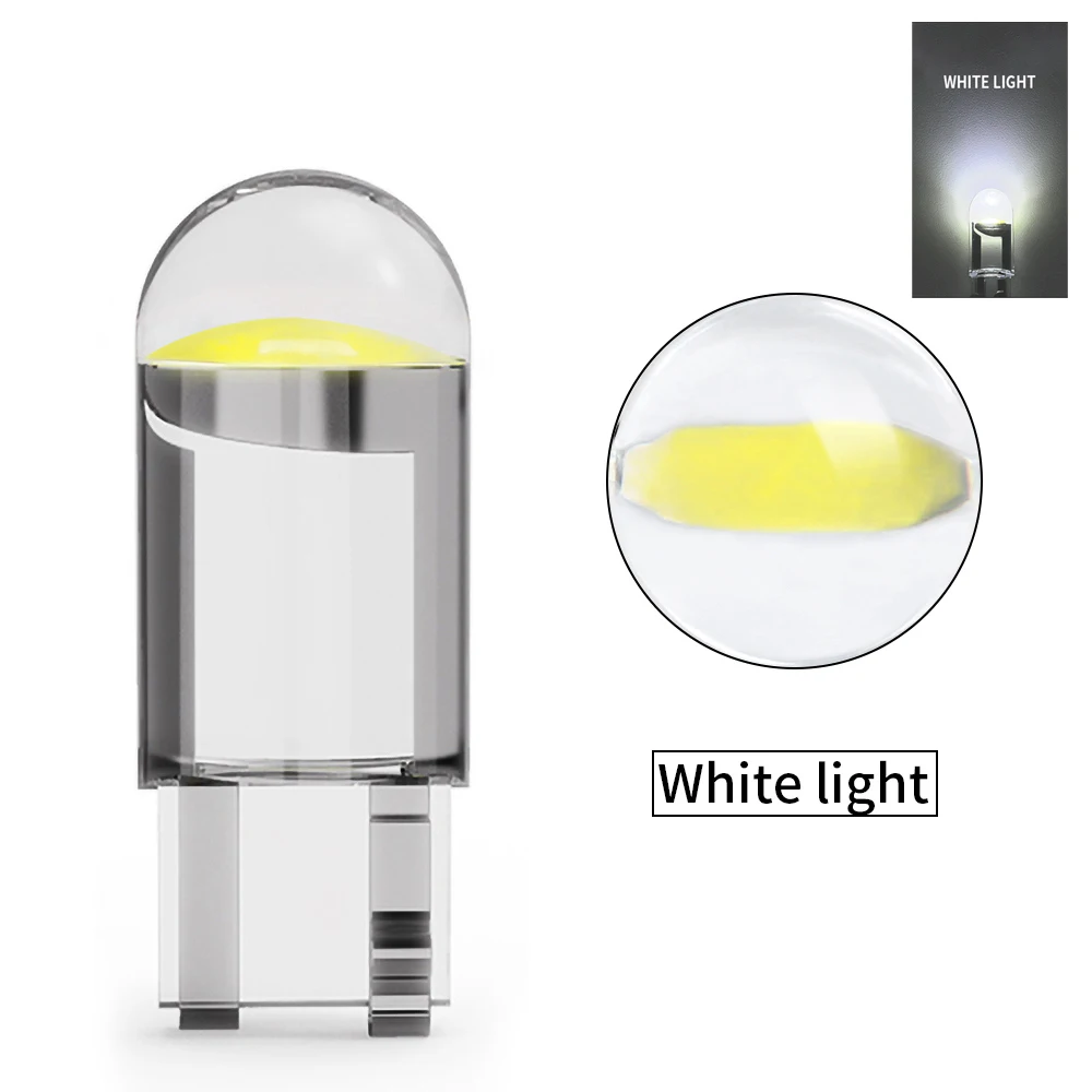 

10X Автомобильный светодиодный светильник T10 W5W COB SMD для грузовика, внутренние купольные лампы для чтения, габаритные лампы, парковочное освещение, 24 В, аксессуары