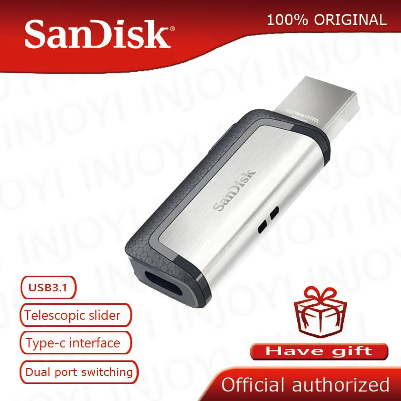 Sandisk USB OTG флеш-накопитель 128 ГБ SDDDC2 Extreme Type-C 3 1 64 | Компьютеры и офис